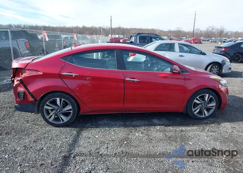 2016 Hyundai Elantra Limited z USA, uszkodzony, nr VIN KMHDH4AE1GU557624